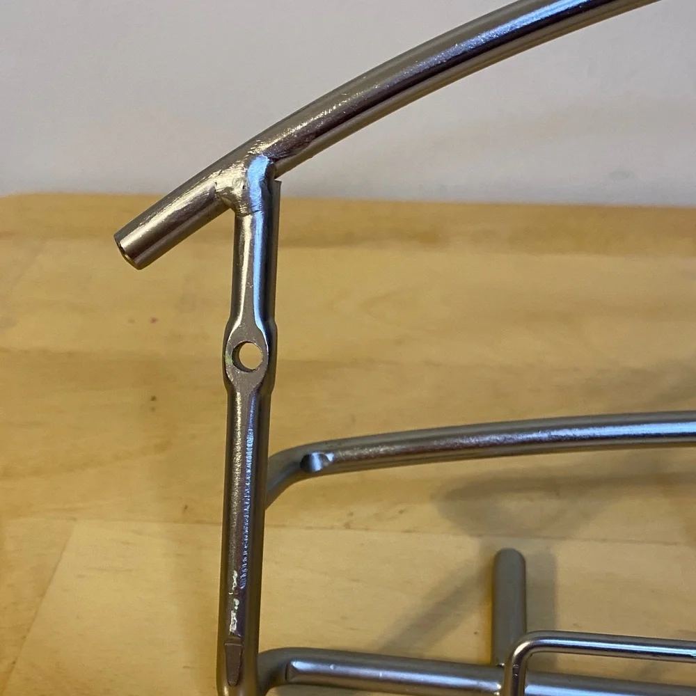 Modern Silver Wall Rack